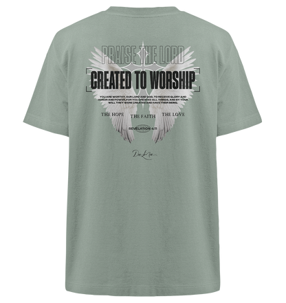 Created to worship - Heavy Oversized Shirt