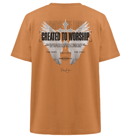 Created to worship - Heavy Oversized Shirt