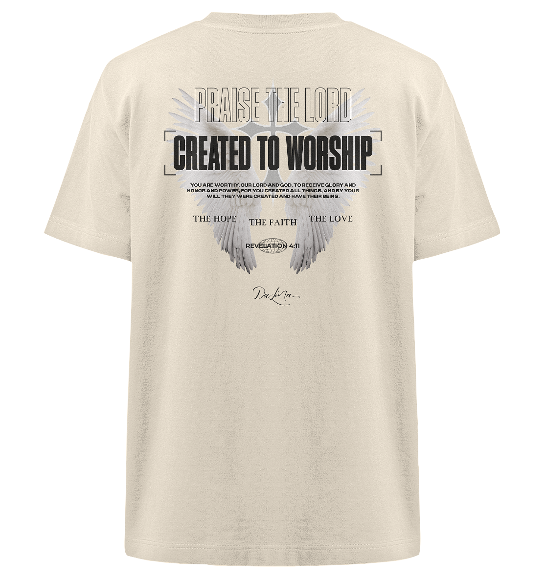 Created to worship - Heavy Oversized Shirt