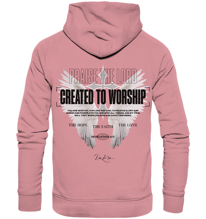 Created to worship - Premium Hoodie